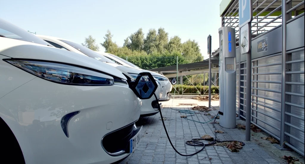 Electric car charging station