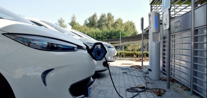 Electric car charging station
