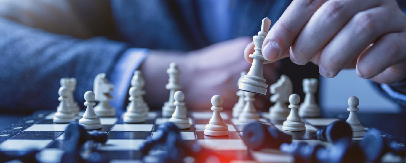 person playing chess